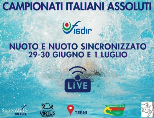 Nuoto e sincronizzato tricolore Fisdir dal 29 al ° luglio a Terni